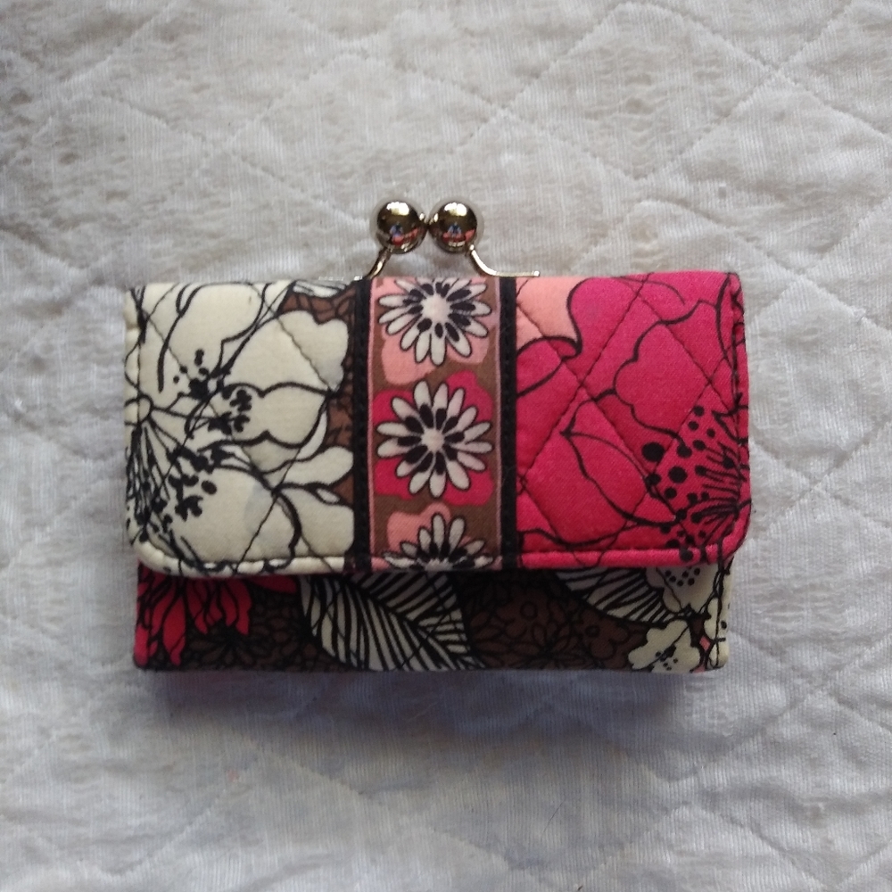 Vera Bradley "Mocha Rouge" Wallet